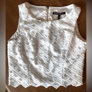 White House Black Market Woven Eyelet Bodice size 10